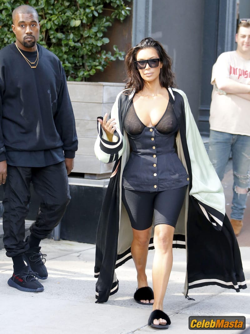 Kim Kardashian See Through Spotted Out in New York City Photo Gallery photo 4