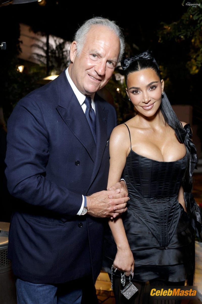 Kim Kardashian Sexy Flaunts Her Hot Cleavage Wearing A Stunning Black Dress At CHANEL Dinner In New York City Photo Gallery photo 4