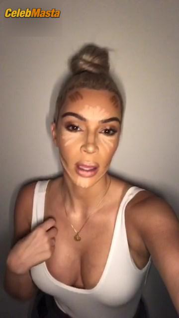 Kim Kardashian Sexy Deep Cleavage During Another Makeup Lesson Photo Gallery photo 3