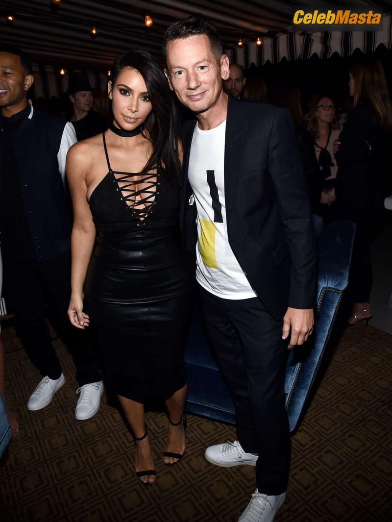 Kim Kardashian Sexy Black Dress at GQ party in Los Angeles Photo Gallery photo 3