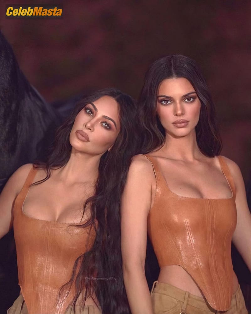 Kim Kardashian Sexy Poses With Kendall Jenner And Horses for KKW Fragrance Campaign Photo Gallery photo 2