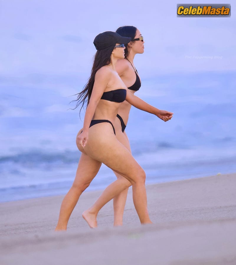Kim Kardashian Sexy Seen Flaunting Her Curves On the Beach In Malibu Photo Gallery photo 1