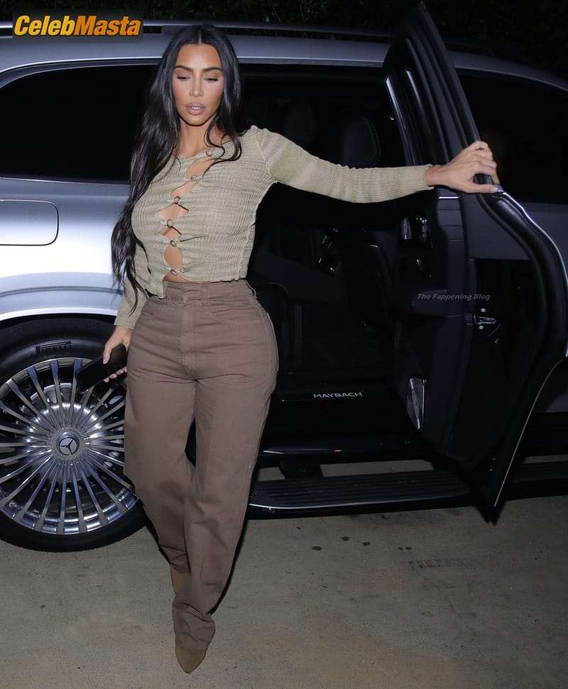 Kim Kardashian Sexy Goes Braless As She Heads Out To Dinner at La Scala in Beverly Hills Photo Gallery photo 2
