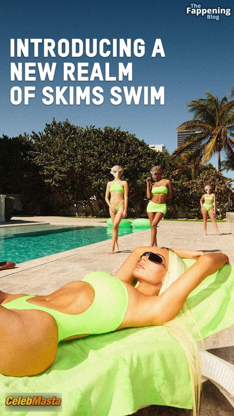 Kim Kardashian Sexy Poses Her Alluring Physique Wearing Hot Bikinis for Her SKIMS Swim Campaign Photo Gallery photo 2