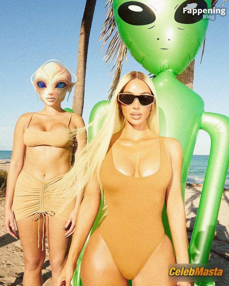 Kim Kardashian Sexy Poses Her Alluring Physique Wearing Hot Bikinis for Her SKIMS Swim Campaign Photo Gallery photo 3
