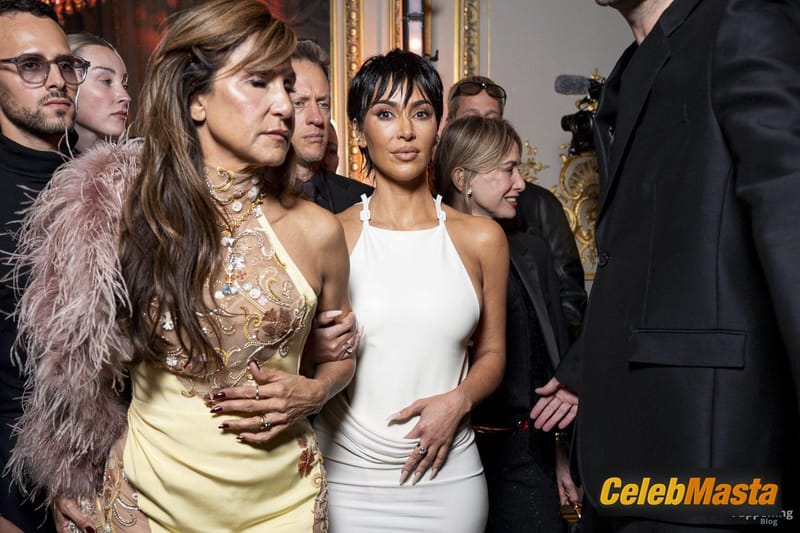 Kim Kardashian Sexy Shines In A Tight White Dress At The BoF500 Gala In Paris Photo Gallery photo 4