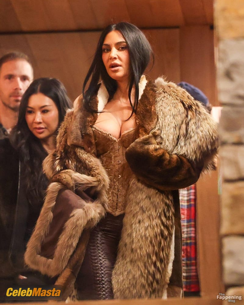 Kim Kardashian Sexy Spotted Showing Off Her Hot Cleavage As She Exits The Prada Store In Aspen Photo Gallery photo 1