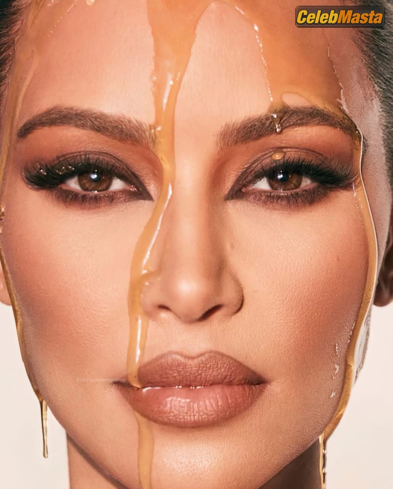 Kim Kardashian Sexy Goes Wet in A Photoshoot for KKW Beauty Cosmetics photo 4