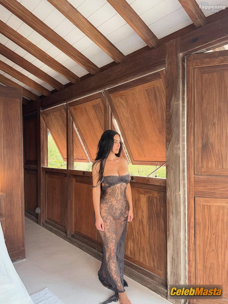 Kim Kardashian Sexy Shows Off Her Hot Boobs And Booty In A Beachside Photoshoot photo 3