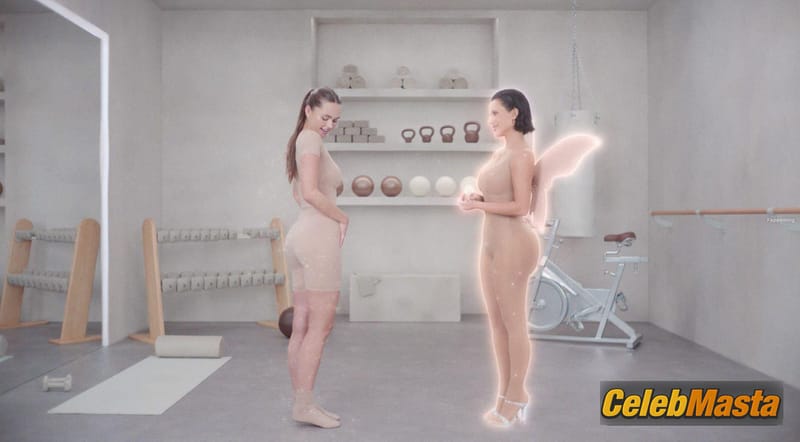 Kim Kardashian Sexy Photos And Video Showing Off Her Curvy Body For Her SKIMS Fairy Butt Mother Collection photo 1