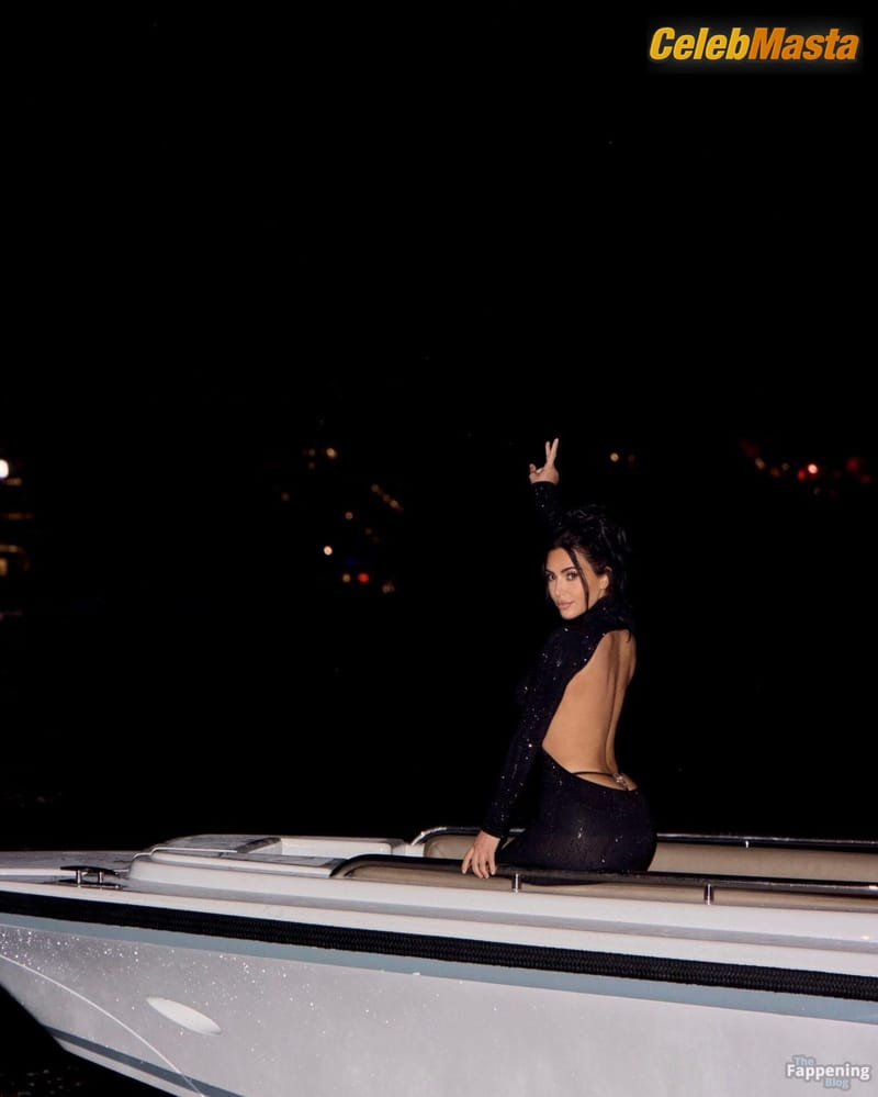 Kim Kardashian Sexy Shows Off Her Hot Sideboob And Booty On A Yacht In Monaco Photo Gallery photo 1
