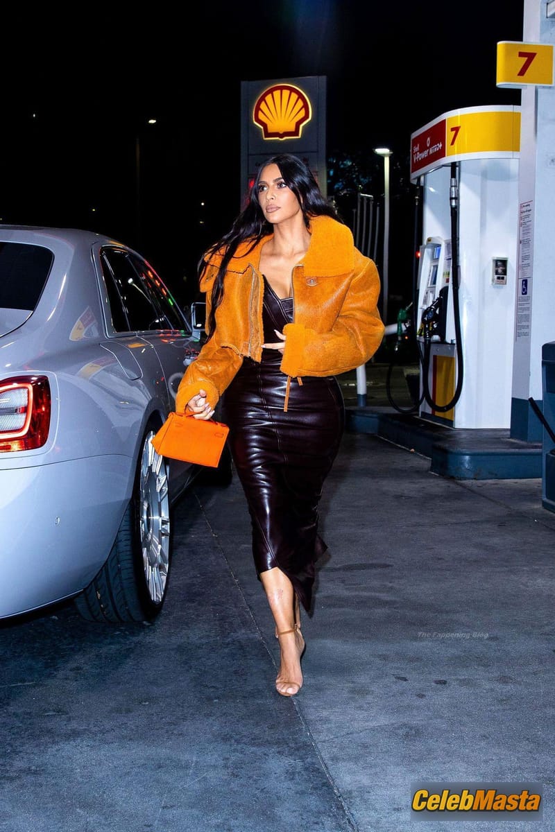 Kim Kardashian Sexy Seen in Los Angeles Wearing A Vintage 2000 Christian Dior Dress Photo Gallery photo 1