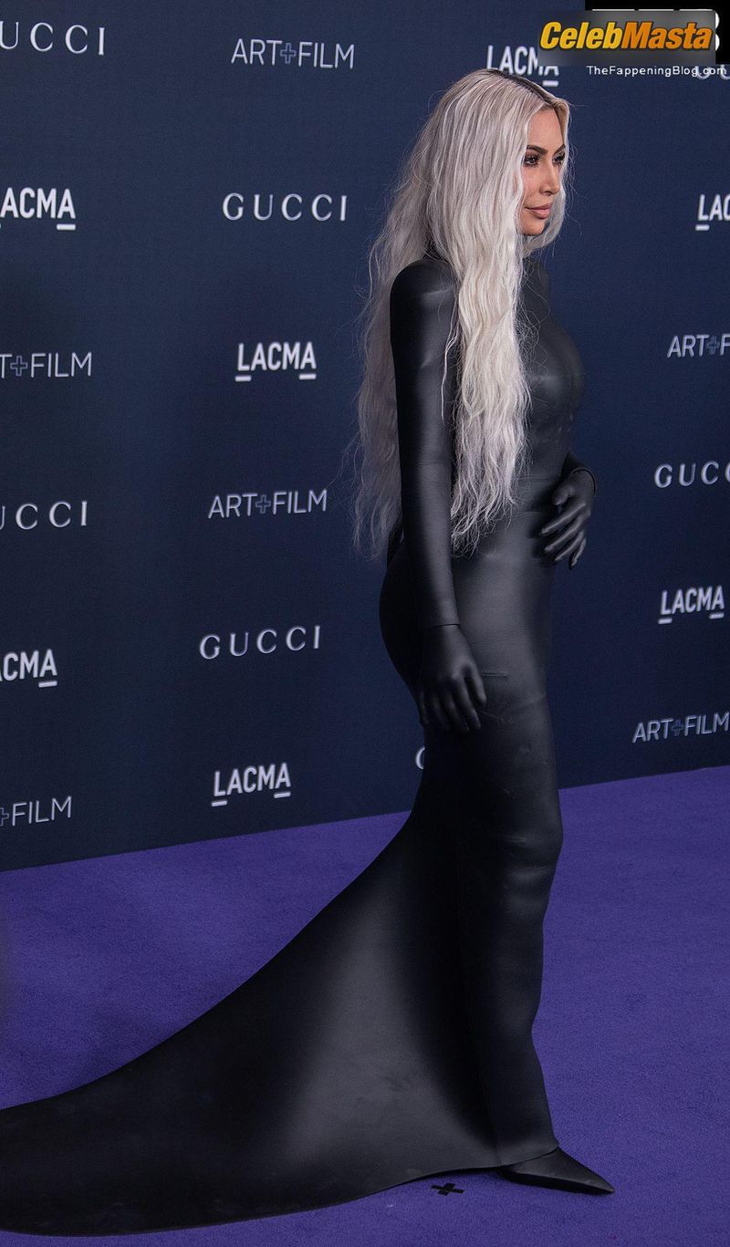 Kim Kardashian Sexy Seen Flaunting Her Hot Curves Wearing A Leather Dress At The Annual LACMA Art And Film Gala In Los Angeles Photo Gallery photo 2