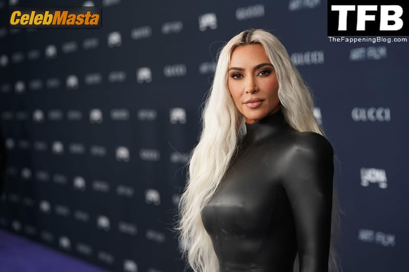 Kim Kardashian Sexy Seen Flaunting Her Hot Curves Wearing A Leather Dress At The Annual LACMA Art And Film Gala In Los Angeles Photo Gallery photo 3