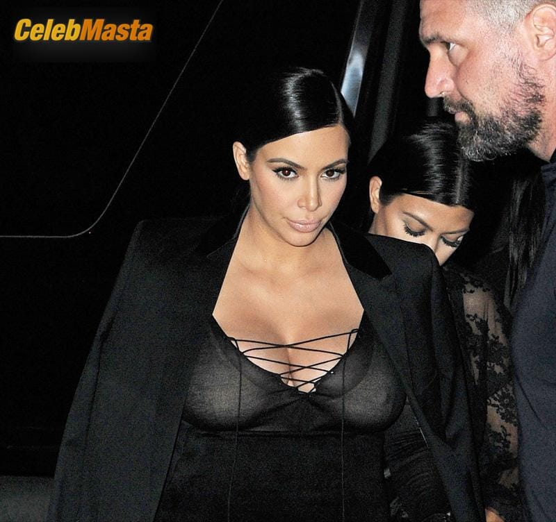 Kim Kardashian in Sheer Dress in Midtown in New York City Photo Gallery photo 3