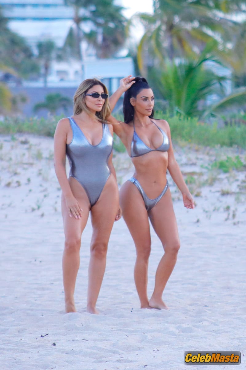 Kim Kardashian and Larsa Pippen Sexy While On a PhotoShoot in Miami photo 3