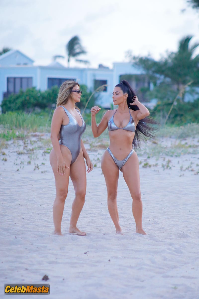 Kim Kardashian and Larsa Pippen Sexy While On a PhotoShoot in Miami photo 4