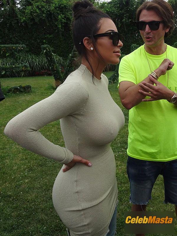 Kim Kardashian Sexy at the Revolve Clothing Hampton House Summer Party Photo Gallery photo 3