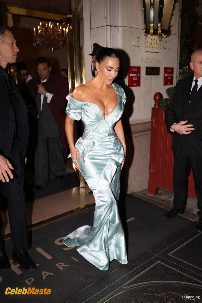 Kim Kardashian Sexy Seen Showing Off Her Huge Boobs While Leaving Paris Hotel For Her Birthday Celebration In Paris Photo Gallery photo 2