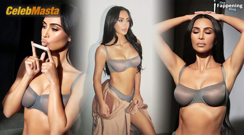 Kim Kardashian Sexy Shows Off Her Alluring Cleavage For SKIMS Collections In Los Angeles Photo Gallery photo 4