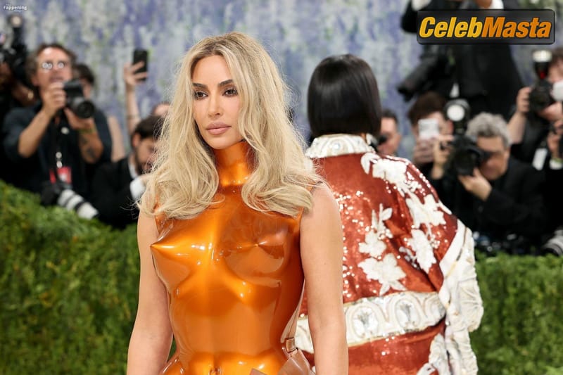 Kim Kardashian Sexy Stuns In An Orange Bodysuit At The Met Gala In NYC Photo Gallery photo 2