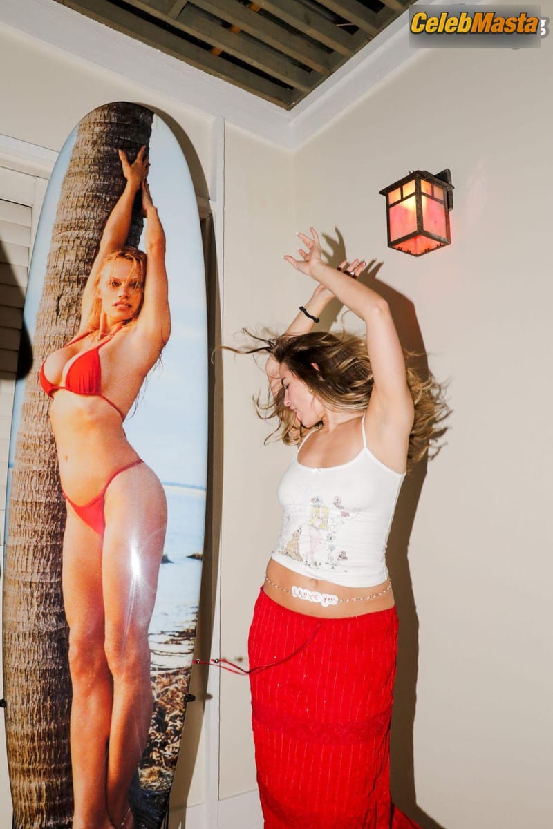 Addison Rae Sizzles In Sexy Red At Pamela Anderson X Frankies Bikinis Launch Party Photo Gallery photo 1