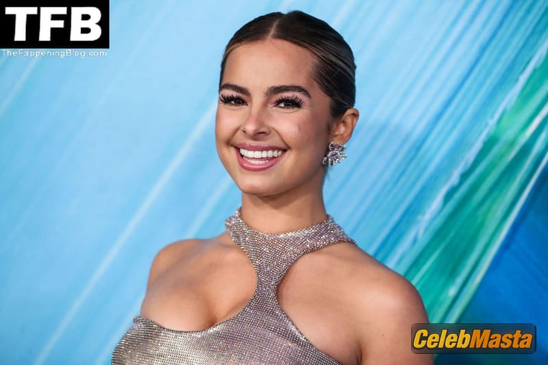 Addison Rae Sexy Seen Flaunting Her Big Boobs And Hot Legs In A Silky Black Gown At The AmfAR Gala in West Hollywood Photo Gallery photo 4