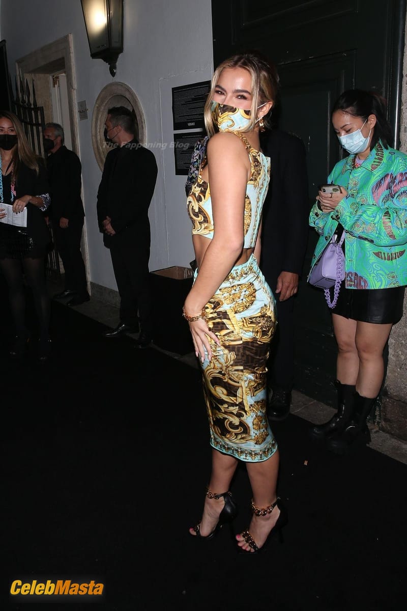 Addison Rae Sexy Seen at the Versace Fashion Show in Milan Photo Gallery photo 3