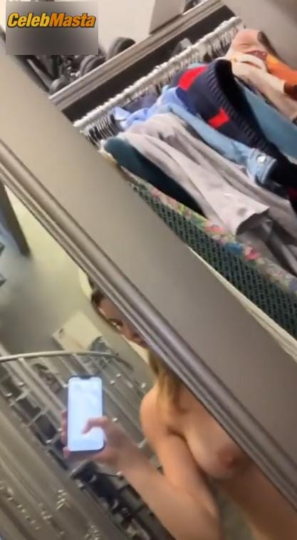 Amanda Cerny Showing Her Breasts In The Mirror Photo Gallery photo 2
