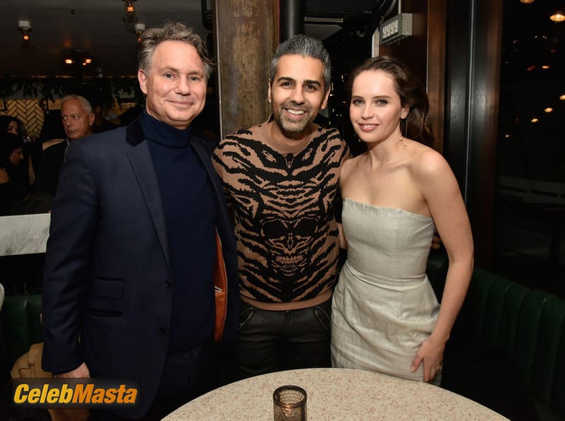 Felicity Jones Sexy at the DuJour Winter Issue Celebration in New York City Photo Gallery photo 3