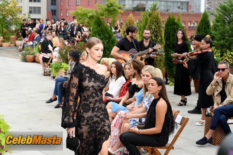 Gigi Hadid in A See-through Black Dress During New York Fashion Week Photo Gallery photo 4