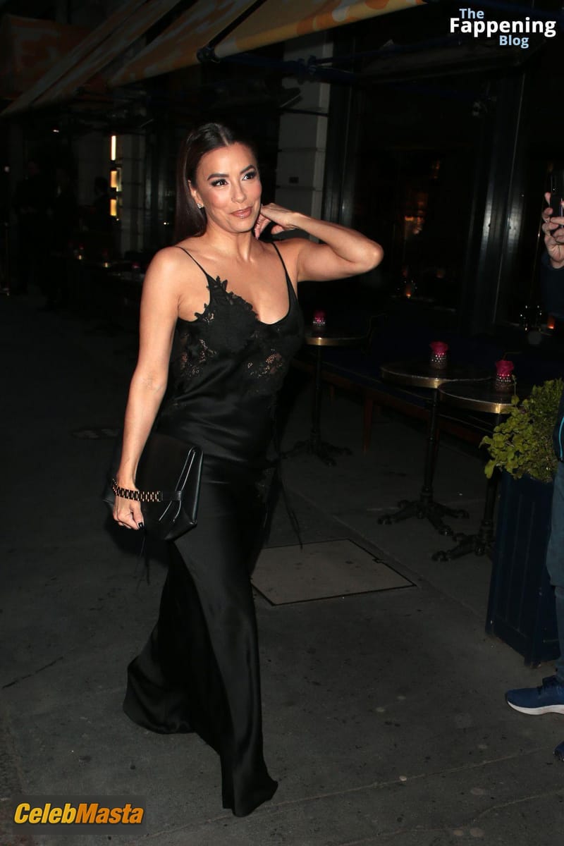 Eva Longoria Sexy Sizzles In A Black Dress At Victoria Beckhams 50th Birthday Bash In London Photo Gallery photo 4