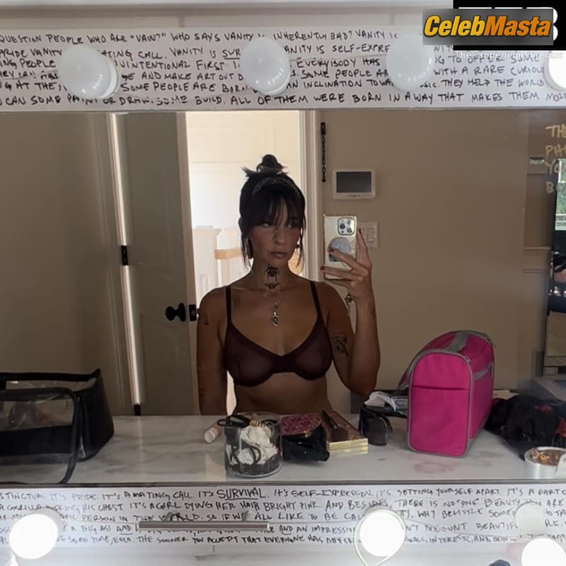 Gabbie Hanna Gallery: Sexy Poses Flashing Her Tits In A Mirror Selfie photo 1