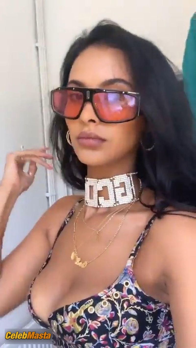 Maya Jama at Maya Jama Sexy Seen At The 2019 Glastonbury Festival (28.06.2019)