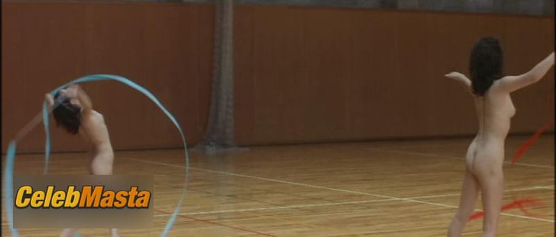 Junko Asahina in Female Gym Coach Jump And Straddle
