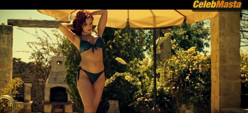 Charlotte Kirk and Anna Maria Sieklucka Swimsuit, Thong Scene from Compulsion