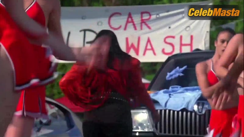 Amber Riley, Heather Morris, Hannah Douglass and Brittany Parks Swimsuit Scene in Glee