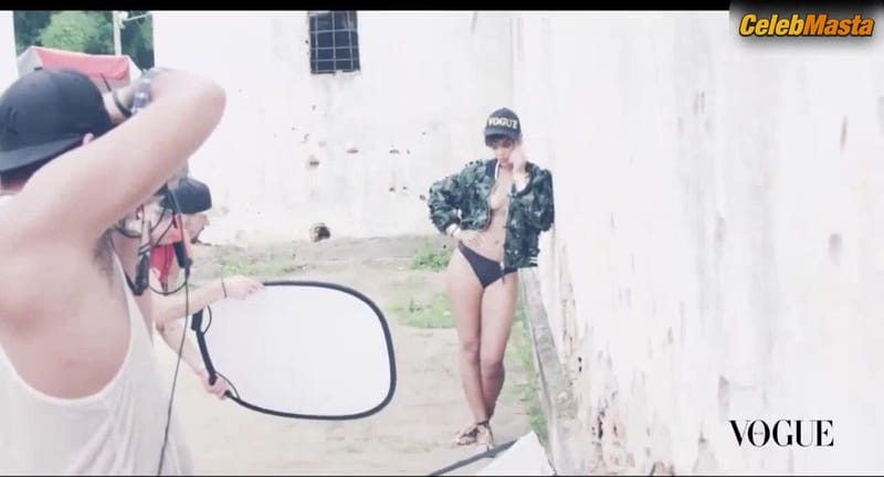 Rihanna Booty and Tits Scene from Vogue Brasil