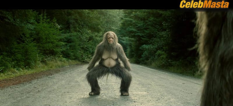 Riley Keough's Prosthetic Breasts Scene in Sasquatch Sunset