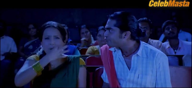 Sana Khan Butt's Underwear Scene from Silambattam
