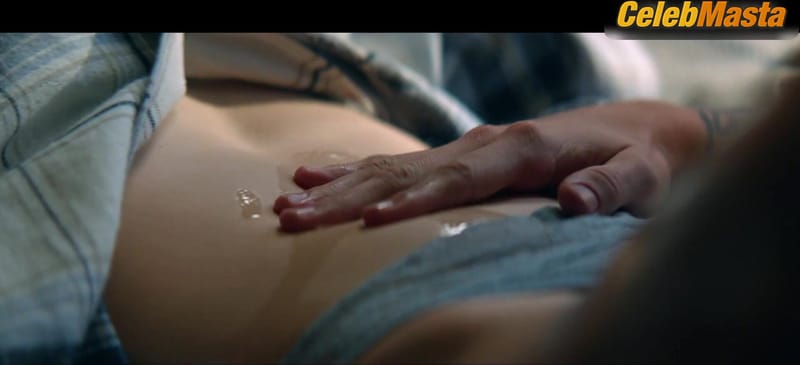 Virginia Gardner's Thong and Underwear Scene from Beautiful Disaster