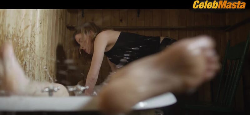 Brittany Allen Boobs Scene in What Keeps You Alive