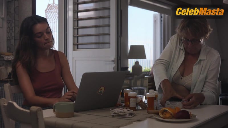Emma Mackey and Fiona Shaw's Underwear and Boobs Scene in Hot Milk