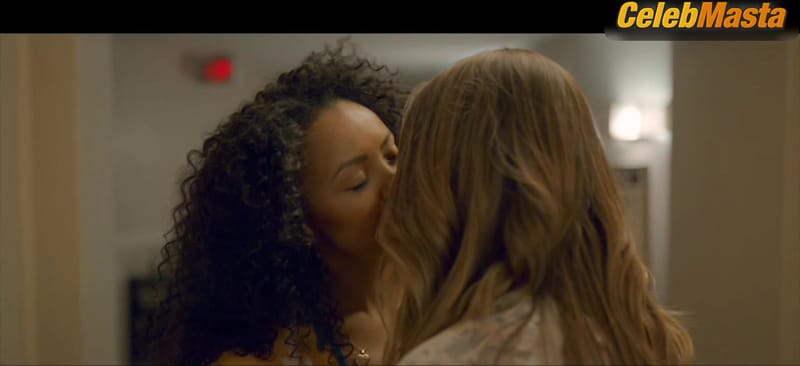 Merritt Patterson and Kat Graham Show Bikini, Lesbian Scene in Heatwave