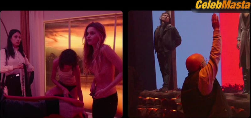 Abbey Lee and Clara Deshayes Tits, Underwear Scene from Lux Aeterna