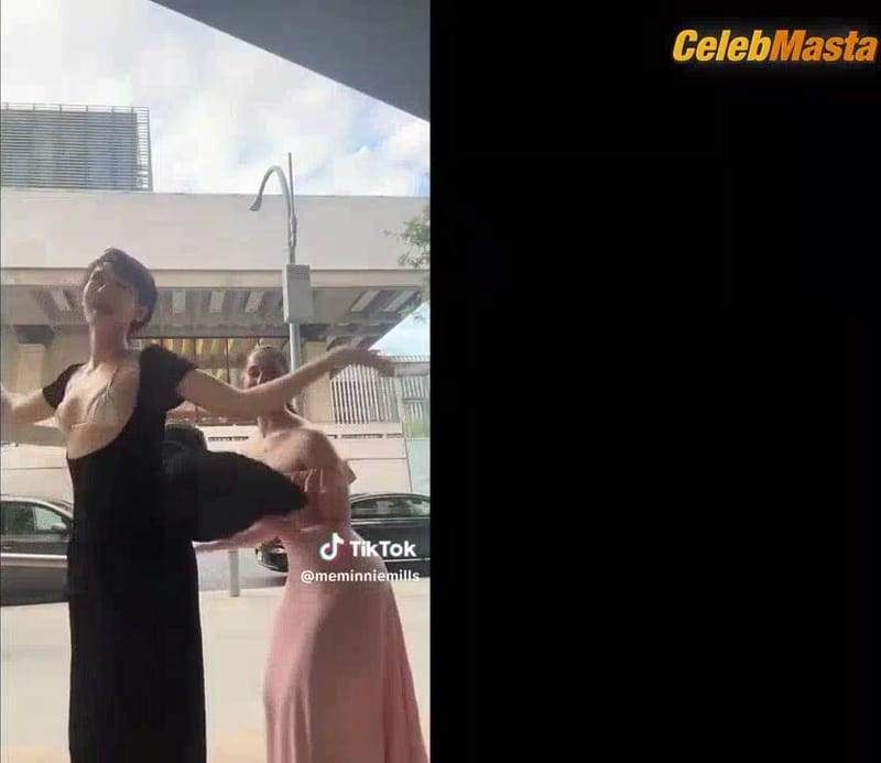 Minnie Mills Tits Scene from Minnie Mills Instagram / Tiktok