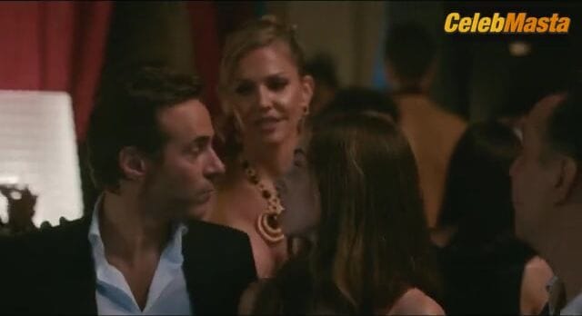 Alison Brie and Tricia Helfer's Lesbian Scene from Spin Me Round