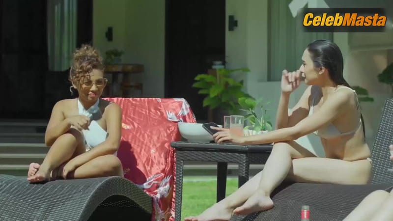 Angelica Cervantes and Quinn Carrillo's Boobs, Swimsuit Scene in Kaskasero