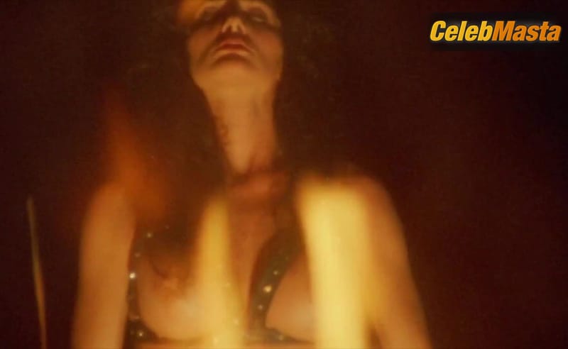 Julie Strain's Tits, Swimsuit Scene in Enemy Gold