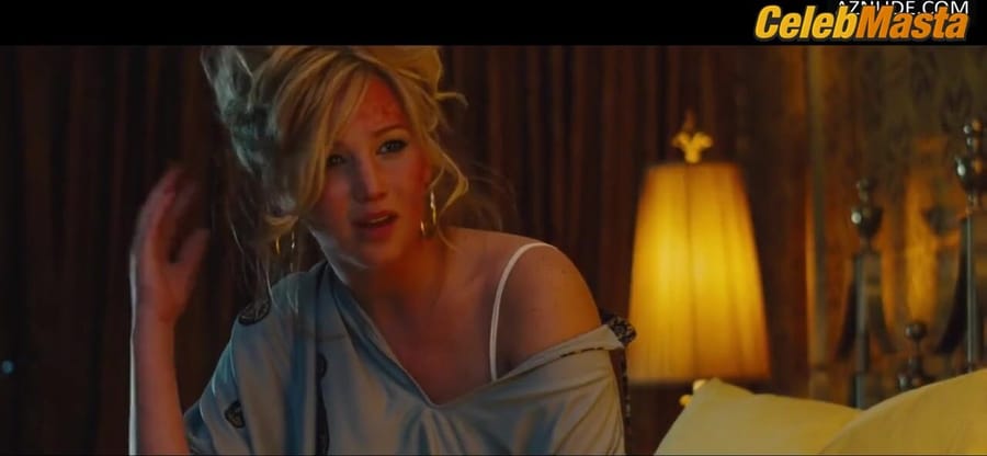 Jennifer Lawrence Lesbian, Tits Scene from American Hustle